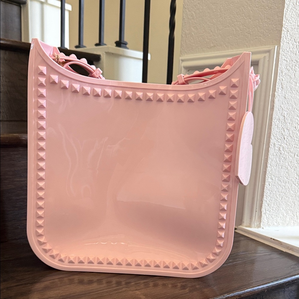 Elegant Pink Studded Tote Bag